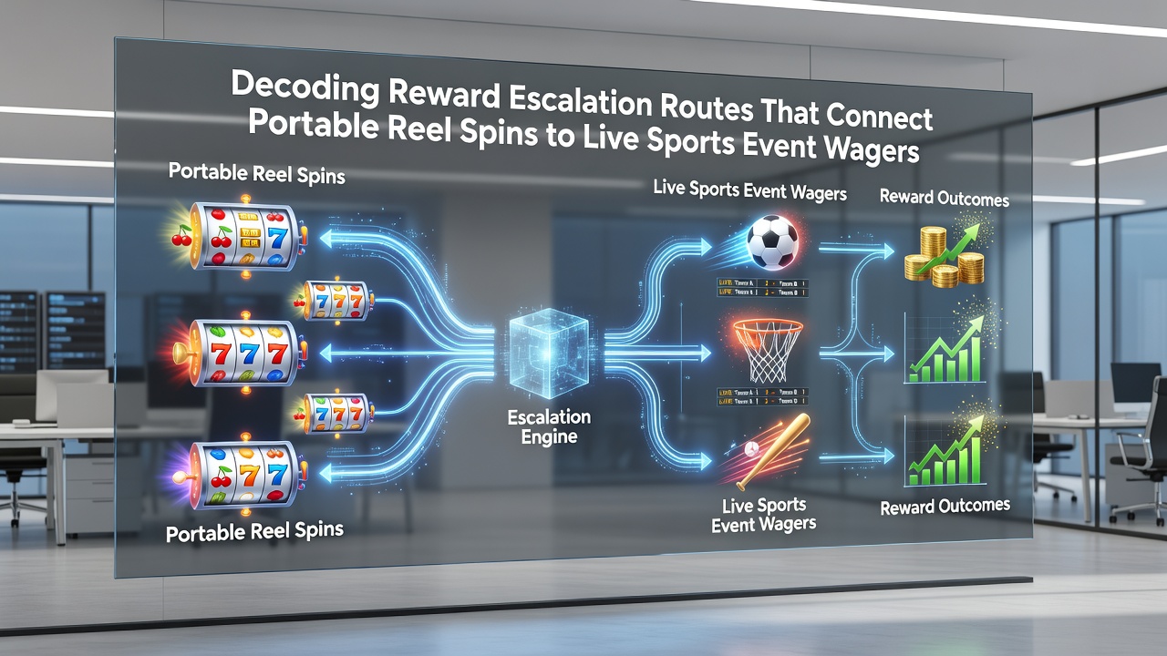 Diagram illustrating reward point flow from mobile slots through funding gateways to live sports betting interfaces