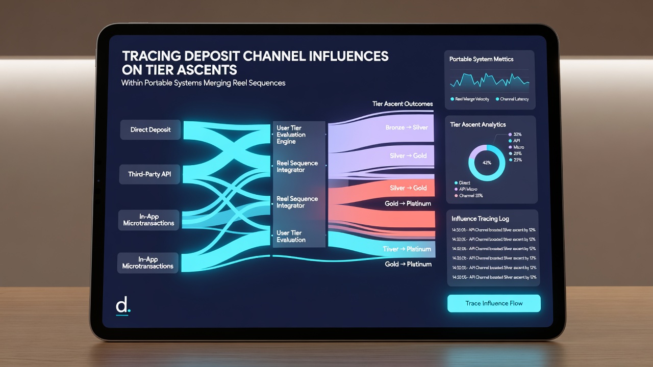 Dashboard view of tier progression metrics linked to deposit history in a multi-game mobile ecosystem